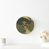 Ronde Horloge gothique de la dame de squelette (Maison)