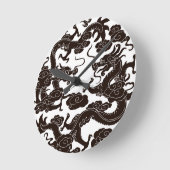 Ronde Horloge gothique Dragon (Angle)
