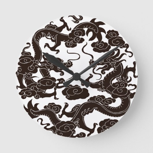 Ronde Horloge gothique Dragon (Recto)