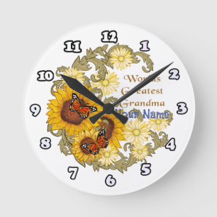 Ronde Horloge grand-mère Tournesol
