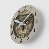 Ronde Horloge Great Owl (Angle)