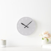 Ronde Horloge gris clair (Maison)