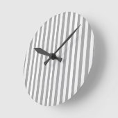 Ronde Horloge Gris et Blanc (Angle)