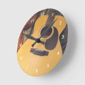 Ronde horloge guitare (Angle)