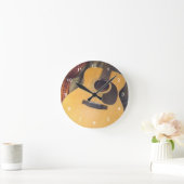 Ronde horloge guitare (Maison)