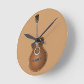 Ronde horloge guitare (Angle)