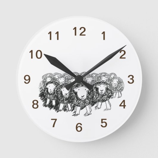 Ronde Horloge Herdwick Flock (Recto)