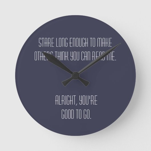 Ronde Horloge humoristique (Recto)