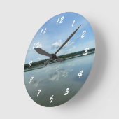 Ronde Horloge image miroir (Angle)
