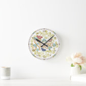 Ronde Horloge Infirmière papillon (Maison)