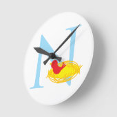 Ronde Horloge initiale de la lettre N (Angle)