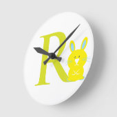 Ronde Horloge initiale de la lettre R (Angle)