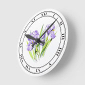Ronde Horloge Irises (Angle)