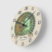 Ronde horloge irlandaise Unicorn (Angle)