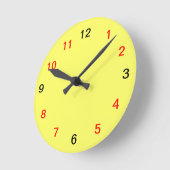 Ronde Horloge jaune (Angle)