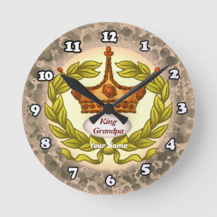 Ronde Horloge King Grandpa