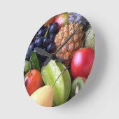 Ronde Horloge Légume et fruits (Angle)