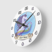 Ronde Horloge Licorne Gras (Angle)