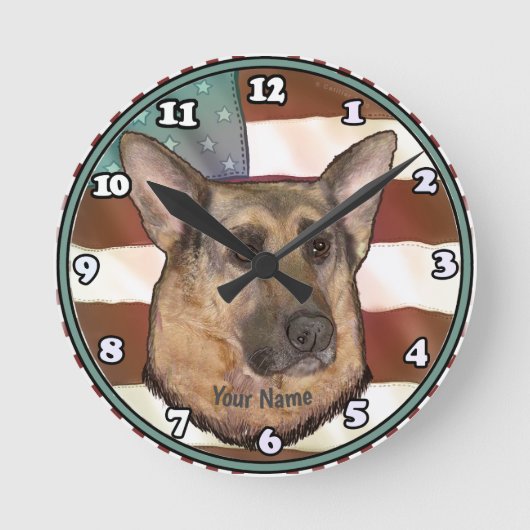 Ronde Horloge Malinois belge (Recto)
