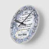 Ronde Horloge Mariage argent (Angle)