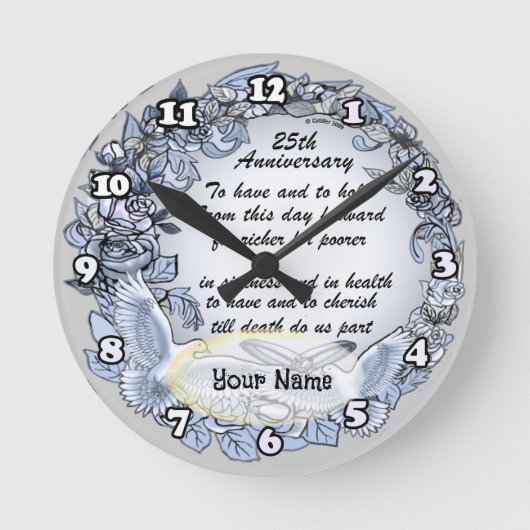 Ronde Horloge Mariage argent (Recto)