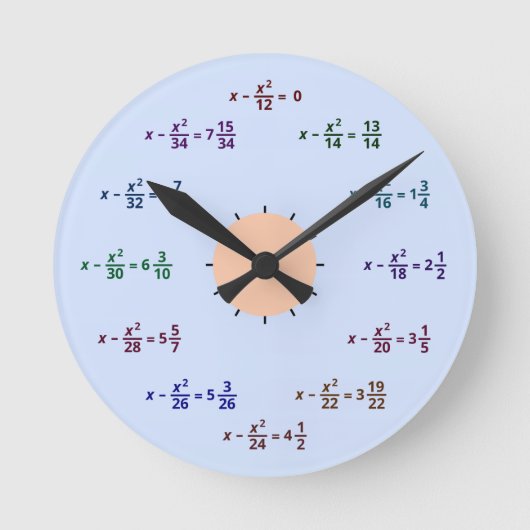 Ronde Horloge mathématique (AM-PM) (Recto)