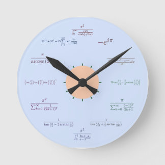 Ronde Horloge mathématique (bleue)