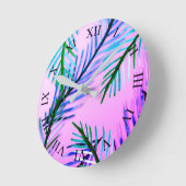 Ronde Horloge Motif botanique (Angle)