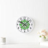 Ronde Horloge Mur Vert Et Vert Léger 151 (Maison)