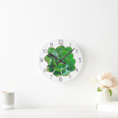 Ronde Horloge mural Succulente Rosette (Maison)