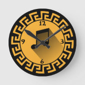 Ronde Horloge musicale Sun Abstraite unique (Recto)