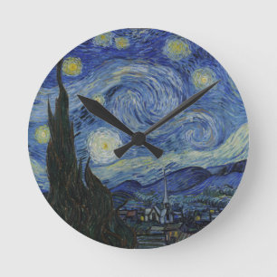 Ronde Horloge nocturne de Van Gogh Starry