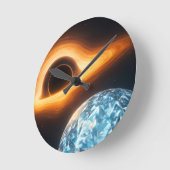 Ronde Horloge noire (Angle)