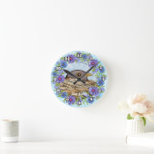 Ronde Horloge Oiseau Dans Nid (Maison)