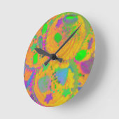 Ronde Horloge Orange Cupcakes (Angle)