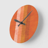 Ronde Horloge Orange Rétro (Angle)