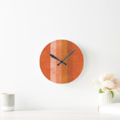 Ronde Horloge Orange Rétro (Maison)