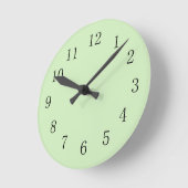 Ronde Horloge Pale Tea Green (Angle)