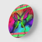 Ronde Horloge papillon (Angle)