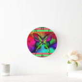Ronde Horloge papillon (Maison)