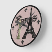 Ronde Horloge Parcourue Mauve Paris (Angle)