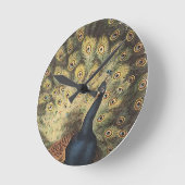 Ronde Horloge Peacock Art Déco (Angle)