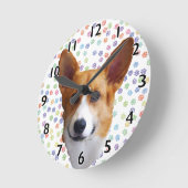 Ronde Horloge Pembroke Welsh Corgi (Angle)