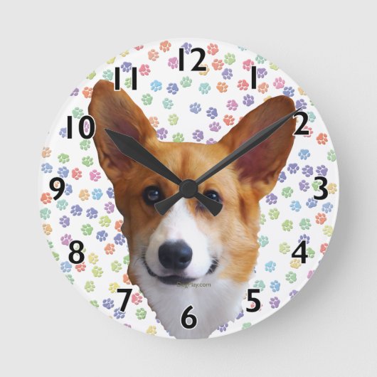 Ronde Horloge Pembroke Welsh Corgi (Recto)