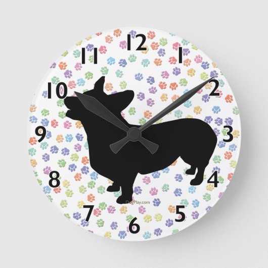 Ronde Horloge Pembroke Welsh Corgi (Recto)