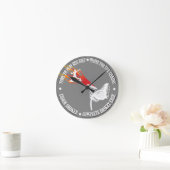 Ronde Horloge personnalisable de Disk Golf Frolf (Maison)
