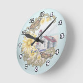 Ronde Horloge phare papillon (Angle)