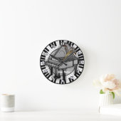 Ronde Horloge piano à queue (Maison)
