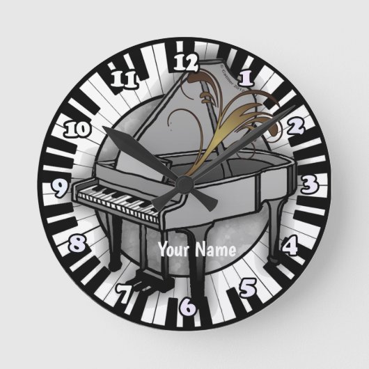 Ronde Horloge piano à queue (Recto)