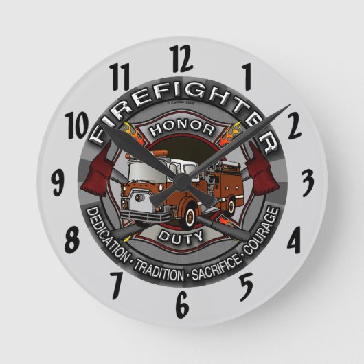 Ronde Horloge Pompiers d'Honneur (Recto)